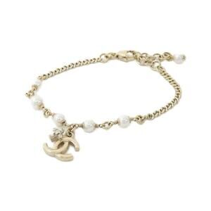 CHANEL White Charm Bracelet
